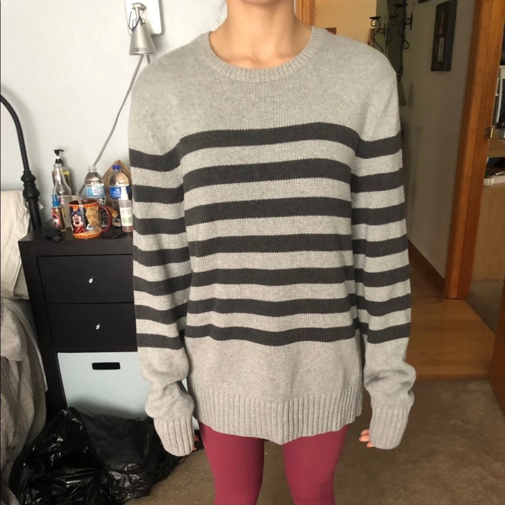 Striped sweater long sleeve